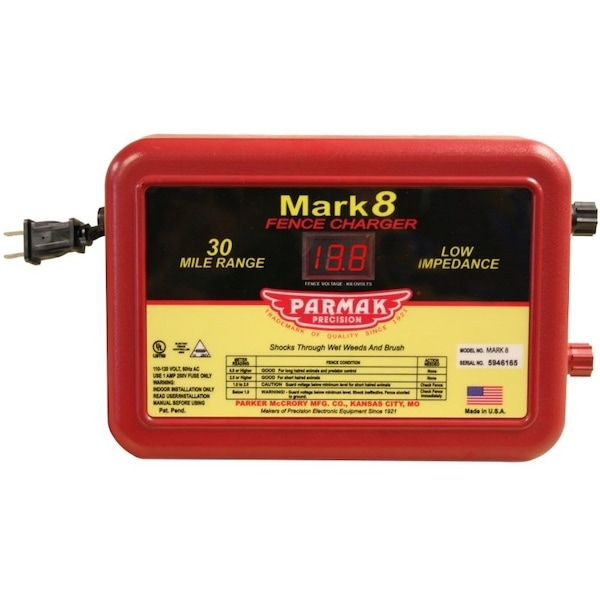 Parmak MARK 8/7 Electric Fence Charger, 110/120 V, 1.1 to 4.9 J MARK 8/7 - main
