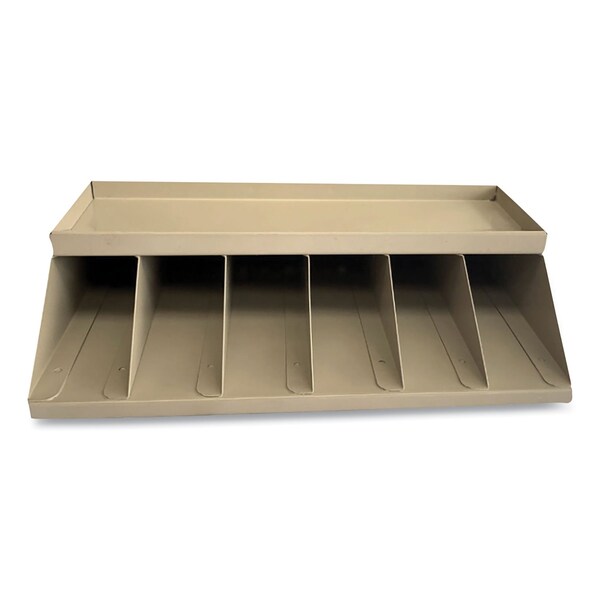 Wrapped Coin Racks Controltek Coin Wrapper and Bill Strap Single-Tier Rack, 6 Compartments ...