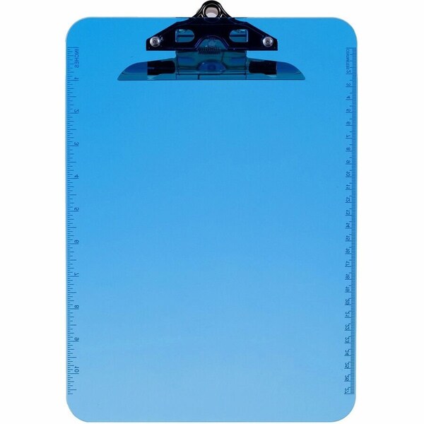 Business Source Spring Clip Plastic Clipboard, Blue BSN01863 - main