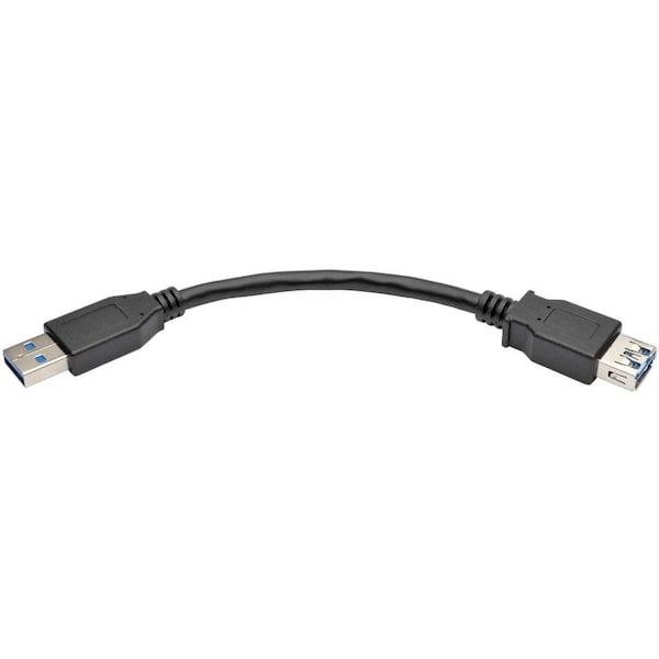Tripp Lite series USB 3.0 SuperSpeed Type-A Extension Cable (M/F), Black, 6 in. U324-06N-BK - main