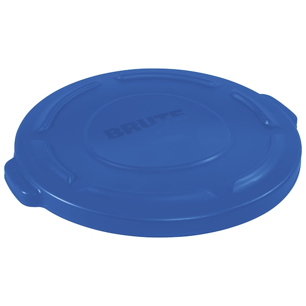 Brute Rubbermaid Flat Trash Can Lid - 20 Gallon, Blue RUB320LBLU - main