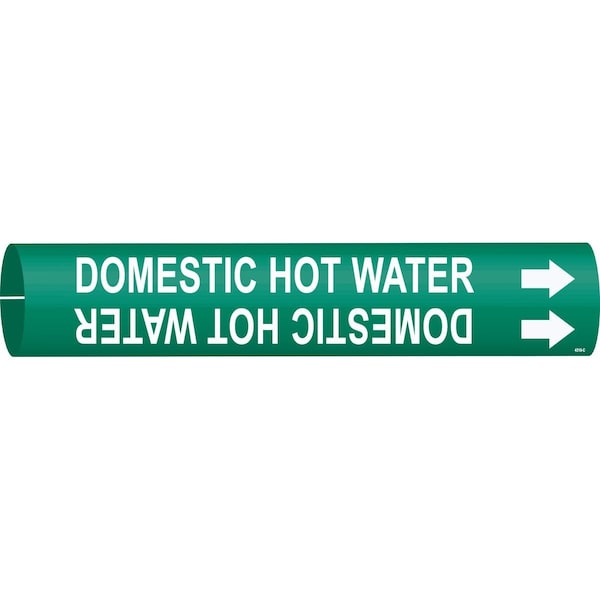 Brady Domestic Hot Water Pipe Marker, Fits Pipes 2.5in Dia. Thru 3.875in Dia. 4316-C - main