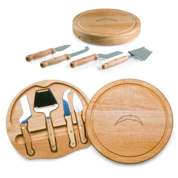 Picnic Time Family Of Brands NFL Los Angeles Chargers - Circo Cheese Cutting Board & Tools Set 854-00-505-343-2 - main