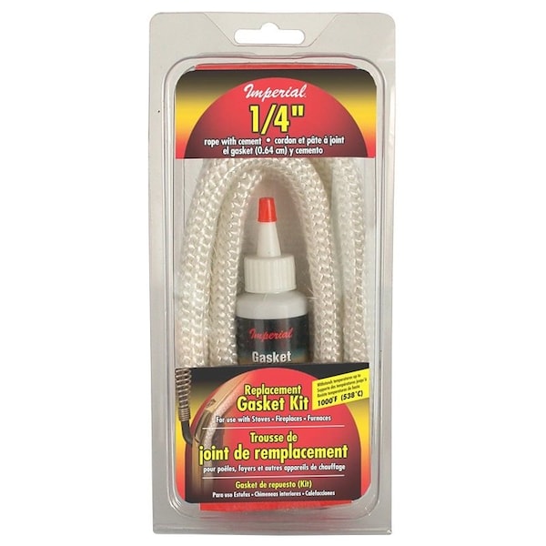 Imperial Mfg Kit Gskt Rope Fbrgls Wht 1/4In GA0190 - main