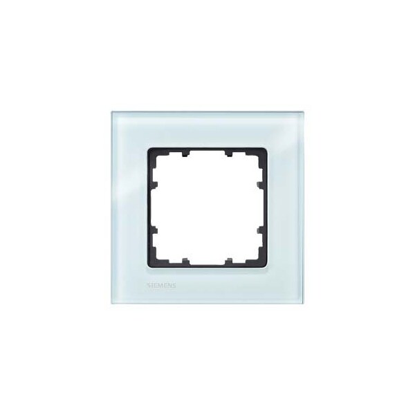 Siemens DELTA miro Frame 1-fold Authentic material glass crystal green without 5TG1201-0 - main