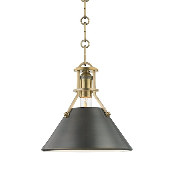 Hudson Valley Lighting Mark D. Sikes X Metal No. 2 1 Light Pendant 9.5 In. Aged/Antique Bronze MDS951-ADB - main