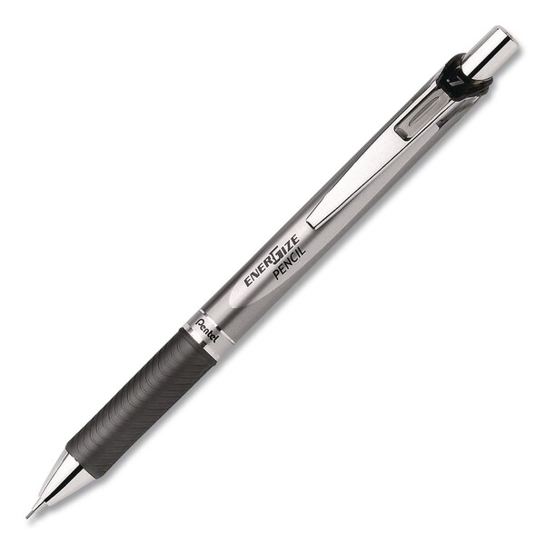 Pentel EnerGize Mechanical Pencil, 0.7 mm HB (#2), Black Lead, Silver/Black Barrel PL77A - main