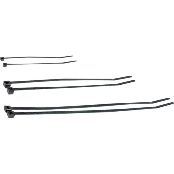 Install Bay Cable Tie, 8 in L, Black, 40 lb Strength, 100 PK BCT8 - main