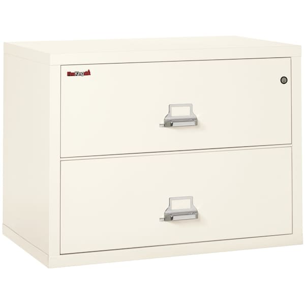 Fireking 2 Drawer, 1 Hr Fire & Impact Rated, 38" Wide Lateral Ivory White 2-3822-CIW - main