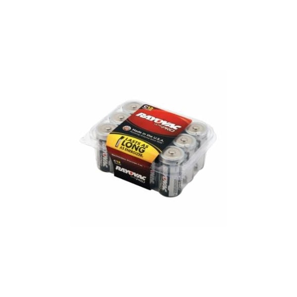 Rayovac Ultra Pro, C Batteries, Alkaline, 1.5 V, 12PK 620-ALC-12PPJ - main