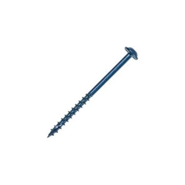Kreg Blue-Kote Pocket-Hole Screw, No 8 Thread, 1-1/4 in L, Coarse Thread, Maxi-Loc Head, Square Drive, Steel SML-C125B-100 - main