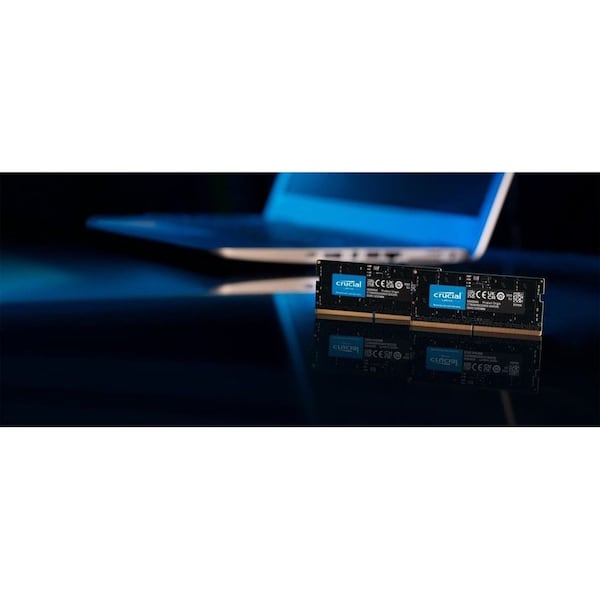 Crucial 32GB DDR5 4800MHz SODIMM Memory Module, Black CT32G48C40S5