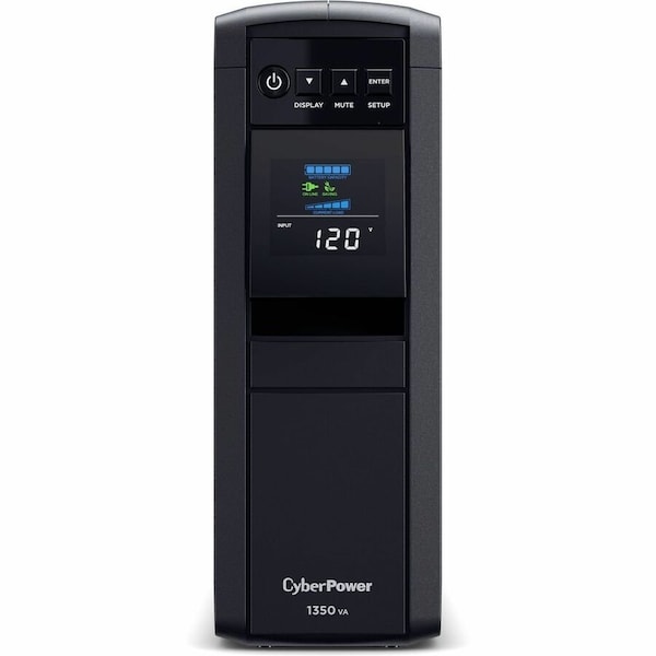 Cyberpower UPS System, Line Interactive, Out: 120 V AC In: 120 V AC CP1350PFCLCD - main