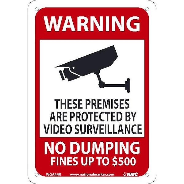 Nmc Warning Video No Dumping, 500Dolar Sign, WGA44R WGA44R - main