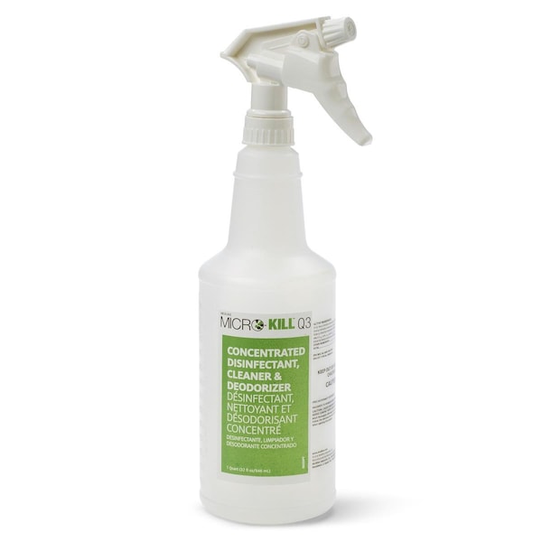 Medline 32-oz. Empty Spray Bottle for Micro-Kill Q3 Quaternary Disinfectant, 6PK EVSCHEM005 - main