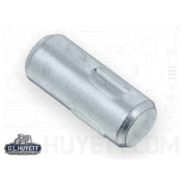 Huyett Type H Grooved Pin, Zinc Plated Low Carbon Steel, 0.312 in Dia x 0.310 in Small End Dia x 0.750 in L GP-0312-0750-H - main