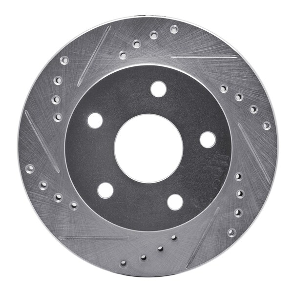 Dynamic Friction Co DFC Brake Rotor - Drilled and Slotted - Silver 631-54120D - main