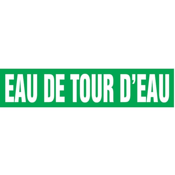 Accuform FRENCH PIPE MARKER EAU DE TOUR CRPK705STC - main