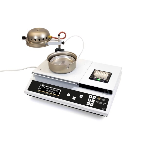 Pce Instruments Moisture balance, 0.001 g/220 g with 221-680 deg. F drying and USB/RS-232 PCE-UX 3011QD - main