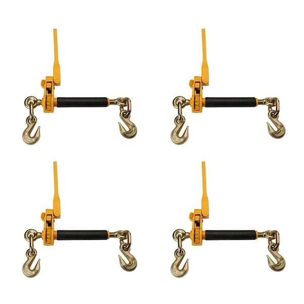 Mytee Products 1/2x5/8 Peerless QuikBinder Plus Ratchet Binder Chain Tow Heavy Equip H5125-0958, 4PK CB-PQB-12x4 - main