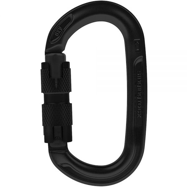 Singing Rock Oxy Twist Lock Carabiner, Black 422168 - main