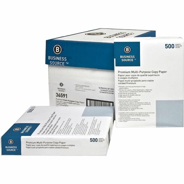 Business Source Multi-Purpose Paper, Smooth, PK500 BSN36591PL - main