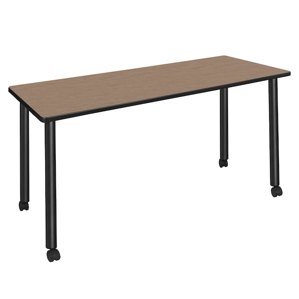 Regency Kee Mobile Training Seminar Table, 66 in W, 24 in L, Noble Oak MTC6624NOBK - main