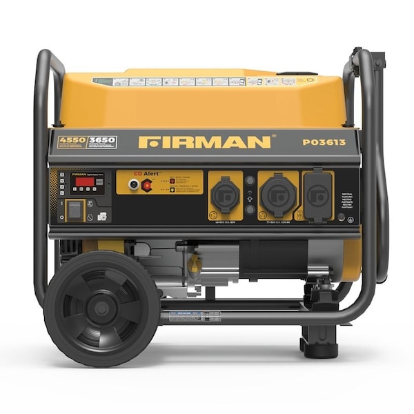 Firman Portable Generator with CO Alert, 30 A, 120 VAC, Gasoline, 5 gal Tank, 14 hr Run Time, Recoil Start P03613 - main