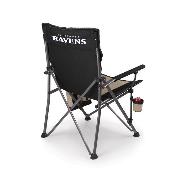 Picnic Time Family Of Brands NFL Baltimore Ravens - Big Bear XXL Camping Chair with Cooler 808-00-175-035-2 - main