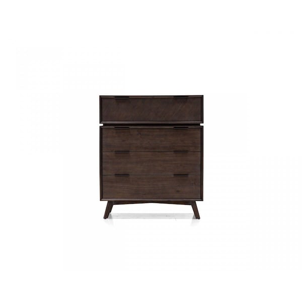 Homeroots 39" Acacia Solid Wood Four Drawer Dresser 473075 - main