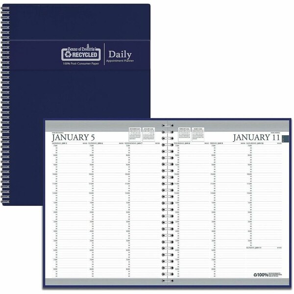 House Of Doolittle Weekly Appointment Planner, 8.5'' x 11'', Blue, 2025 27207 - main