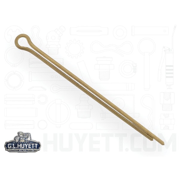 Huyett Cotter Pin, Brass, 0.078 in Dia x 1.500 in Effective Length CPB-078-1500 - main