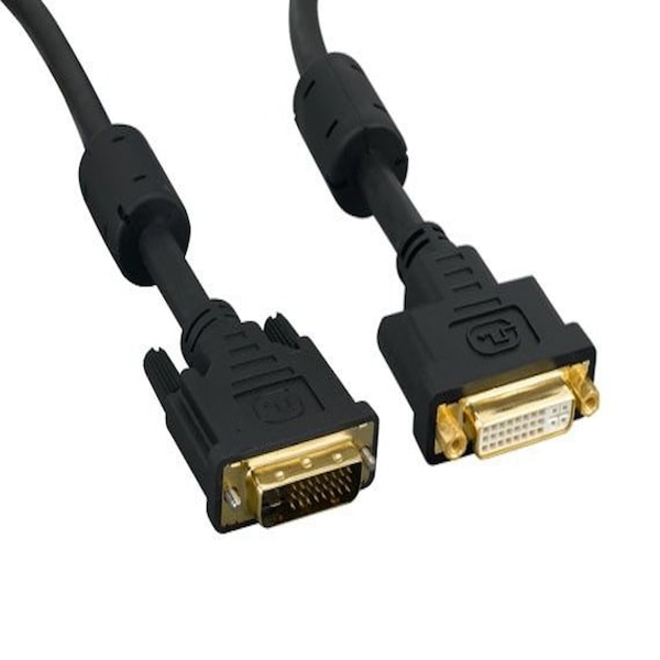 Sanoxy 3m DVI-D Male to Female Dual Link Digital Video Extension Cable W/ Removable Hex Nut SNX-CBL-LDR-DV103-G203 - main
