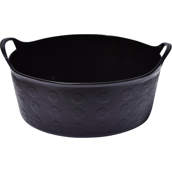 Tuff Stuff Products 4 Gal. Black Short Plastic Flex Tub S4-BK - main