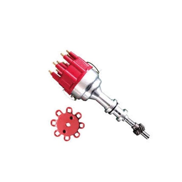 Absurdo Race Pro Billet Ready to Run Electronic Distributor Cap for SB Ford 351W, Red AB2204426 - main