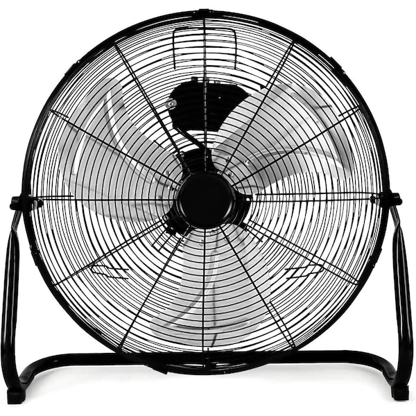 Edendirect 20 in. 3 Speeds High Velocity Heavy Duty Metal Industrial Floor Fans in Black with Adjustable Tilt IR-W1134P213764 - main
