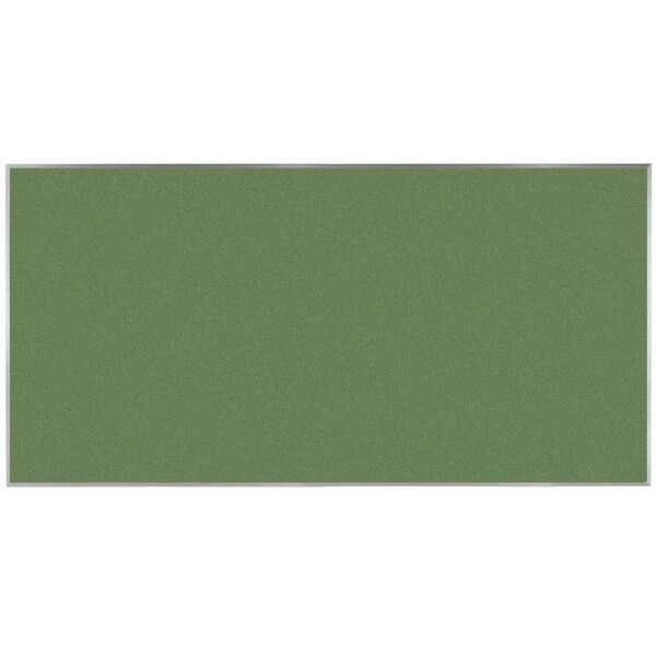 Aarco VIC Cork Bulletin Board w/ a Clear Satin Anodized Aluminum Frame, Baby Lettuce 48''Hx96''W DW4896213 - main