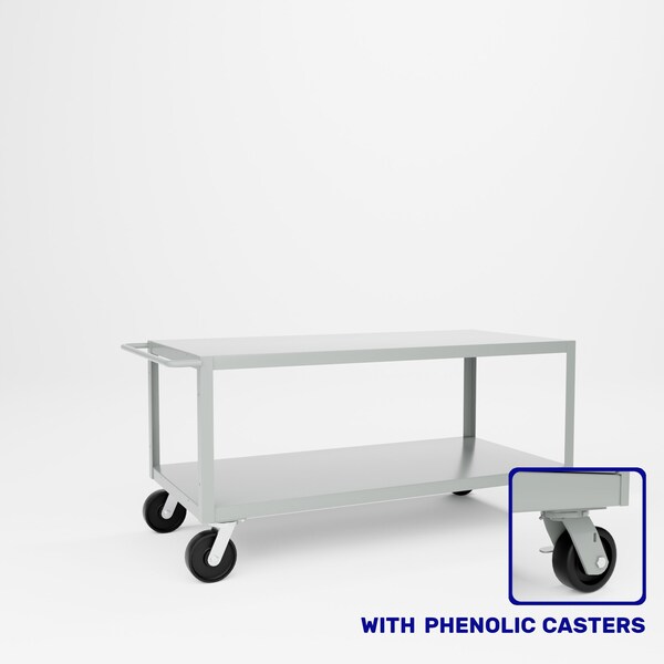 Pucel Extra Heavy Duty Shop Truck, 34 in W x 72 in D x 36 in H, Gray ET-3472-2P - main