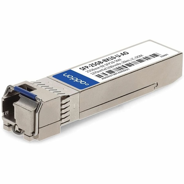 Add-On MSA AND TAA COMPLIANT 25GBASE-BX SFP28 TRANSCEIVER SMF, 1270NMTX/1330NMRX SFP-25GB-BX10-U-AO - main