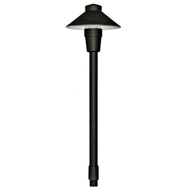 Feeltheglow 20W 12V JC Shape Small Top Cast Aluminum Path Light, Black - 16.25 x 5.03 x 5.03 in. FE2939277 - main