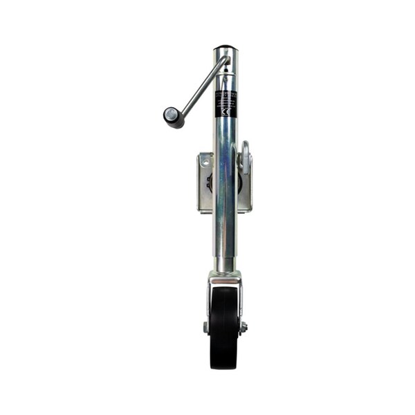 Powerwinch Utility Series Jack - 1000lb, Weld-On, Single Wheel, Zinc 21500-J-1000-W1-Z-R - main