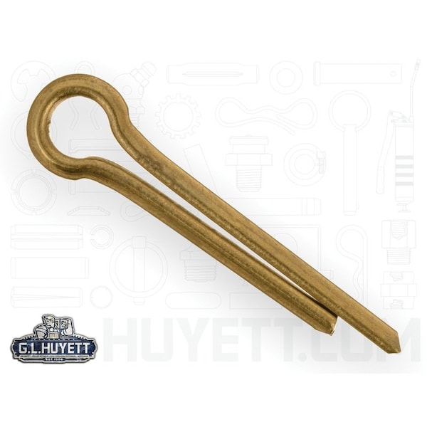 Huyett Cotter Pin, Brass, 0.188 in Dia x 1.000 in Effective Length CPB-187-1000 - main