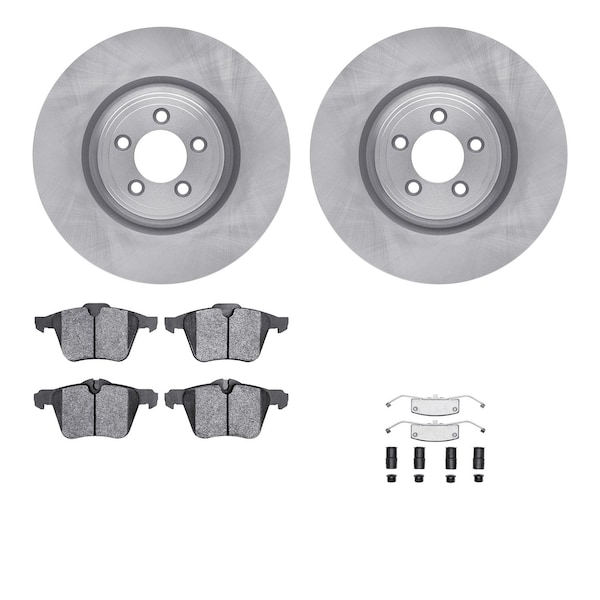 Dynamic Friction Co DFC Brake Rotor with 5000 Brake Pads and Hardware Kit 6512-20096 - main