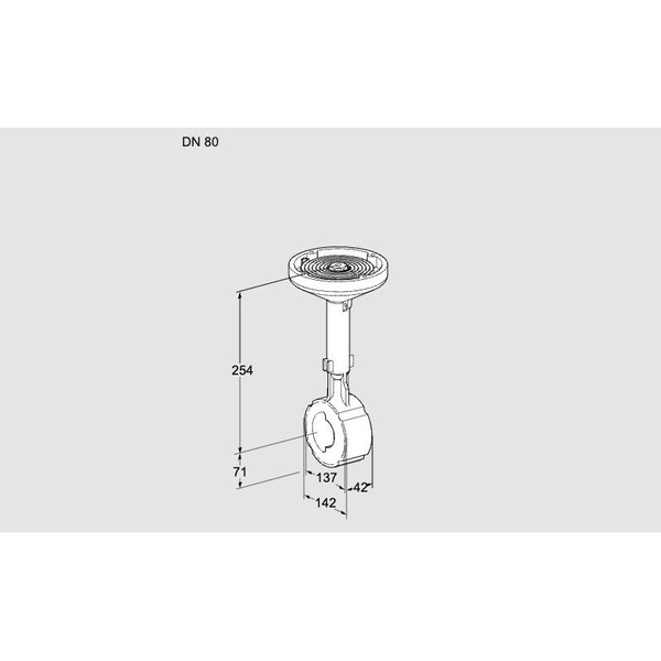 Honeywell Kromschroder VLV, BFLY, 3 ANSI FLG, AIR/GAS BVH 80W01A M KS88300174 - main