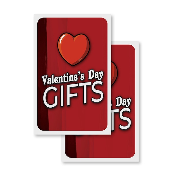 Signmission Valentines Day Gifts, Vinyl Decals Only 24 Inch x 36 Inch, Vinyl Decal, 2PK DSB-2436-2PACK-30429 - main