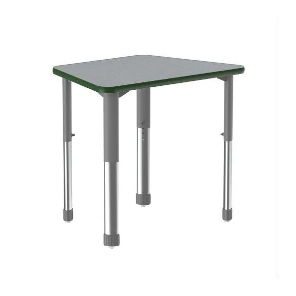 Correll Trapezoid 32 in W, 22 in L, 25 in to 35 in H, Particleboard, Gray Granite AD2232TF-TRP-15-13-39 - main
