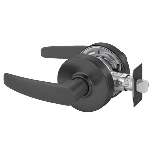 Sargent Grade 2 Passage Cylindrical Lock, B Lever, Non-Keyed, Black Suede Finish, Non-handed 28-7U15 LB BSP - main