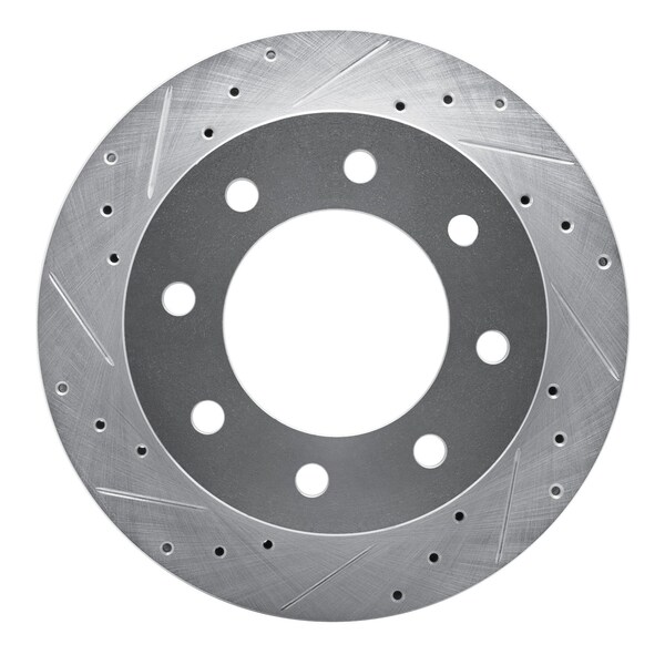 Dynamic Friction Co DFC Brake Rotor - Drilled and Slotted - Silver 631-48048L - main
