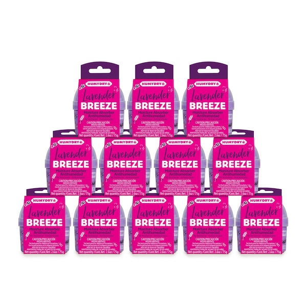Humydry Mini Moisture Absorber 2.6 oz PLUS Air Freshener, Lavender scent, 12PK USA44127C12 - main