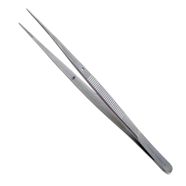 A2Z Scilab 6 in. College Cotton Tweezers Straight, Stainless Steel A2Z-ZR965 - main